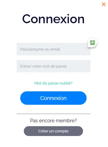 Connexion des membres du Casino777