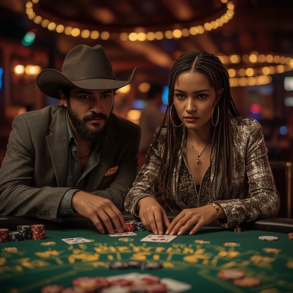photo de deux joueurs de poker au Casino777